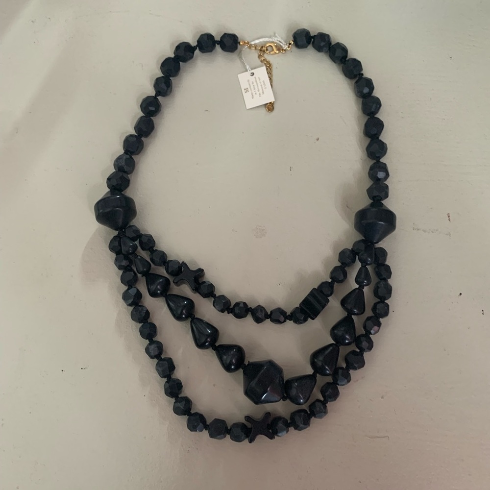 MMA black statement necklace